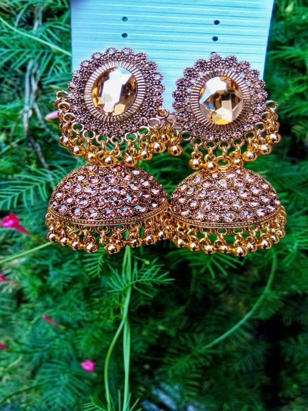 Jhumka Earrings - Churidar-Lets Order Your Products