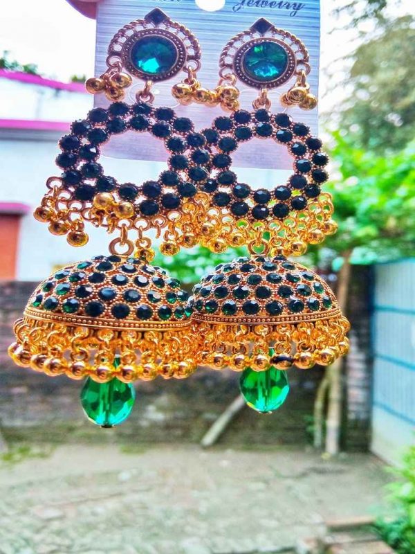 Jhumka Earrings - Churidar-Lets Order Your Products