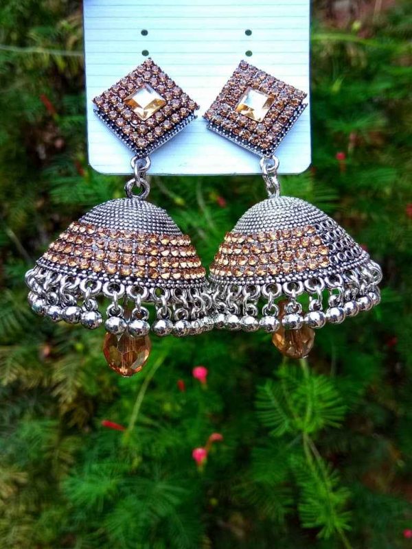 Jhumka Earrings - Churidar-Lets Order Your Products